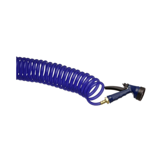 Tough1 Coil Water Hose with Nozzle