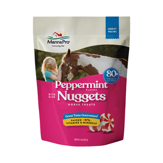 Manna Pro Peppermint Bite-Size Nuggets Horse Treats