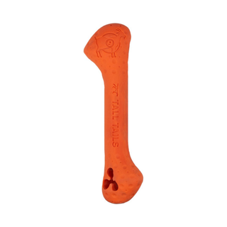 Tall Tails Goat Rubber Bone Orange Dog Toy