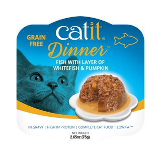 Catit Fish Dinner with Whitefish & Pumpkin Wet Cat Food