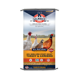 Kalmbach Feeds 28% Non-GMO Start Right Turkey & Gamebird Feed