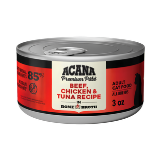 Acana Premium Pâté Beef, Chicken & Tuna In Bone Broth Wet Cat Food
