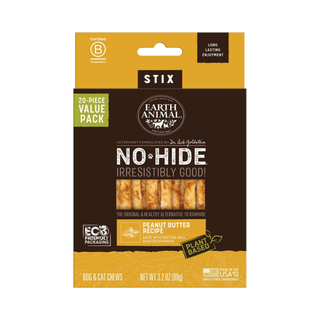 Earth Animal Dog Treat No Hide Stix 20 Pack