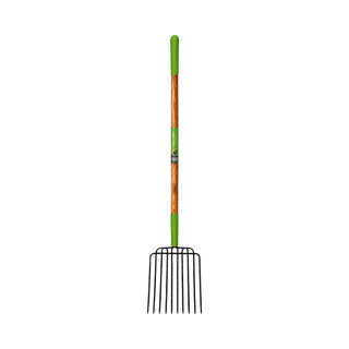 Ames 10 Tine Manure Bedding Pitch Fork 61" Wood Handle