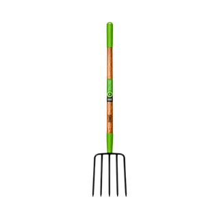 Ames 5 Tine Manure Bedding Pitch Fork 61" Wood Handle