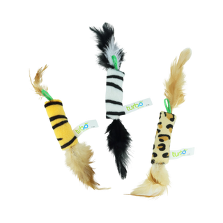 Turbo® Feather Toys Bulk Cat Toy Bin, Feather Toys