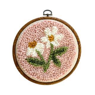 Pink Daisy Punch Needle Kit