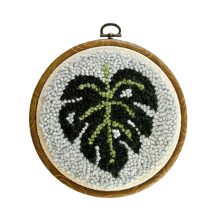 Classic Monstera Punch Needle Kit