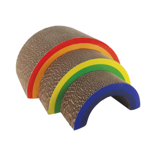 Coastal Rainbow Stack Cat Scratcher