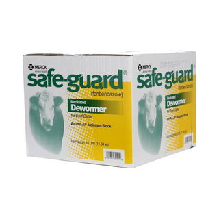 Safe-Guard Medicated Dewormer Beef Cattle Block
