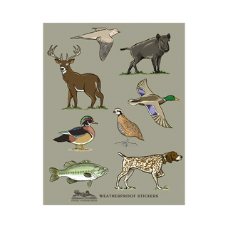 Hunting II Weatherproof Sticker Sheet