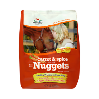 Manna Pro Carrot Bite-Size Nuggets Horse Treats