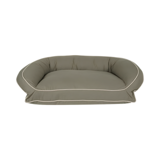 Canvas Bolster Dog Bed w/Recycled Hi-loft Poly Fill