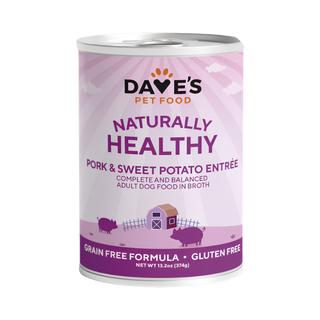 Dave's Naturally Healthy Grain Free Pork & Sweet Potato Wet Dog Food