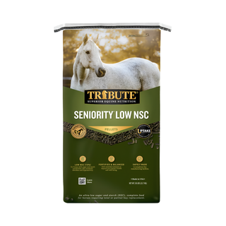 Tribute Seniority Low NSC Pelleted Horse Feed