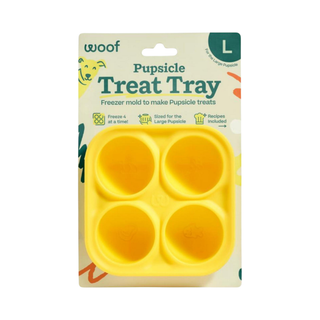 Woof Dog Pupsicle Yellow Treat Tray