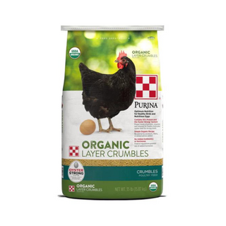 Purina Organic Layer Crumbles Chicken Feed