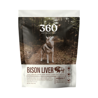 360 Freeze-Dried Bison Liver Dog Treats