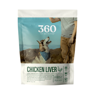 360 Freeze-Dried Chicken Liver Dog Treats
