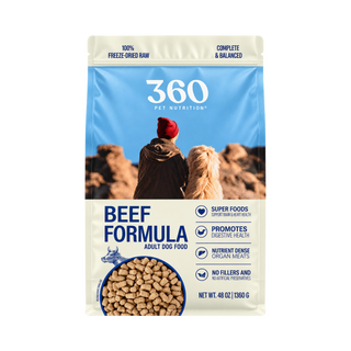 360 Pet Nutrition Beef Freeze Dried Dog Food