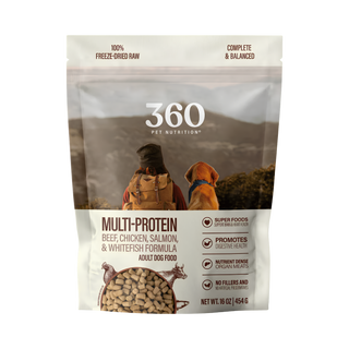 360 Pet Nutrition Multi Protein Freeze Dried Dog Food