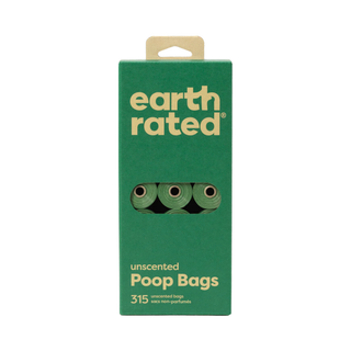 Earth Rated Unscented 21 Refill Rolls Poop Bags 315
