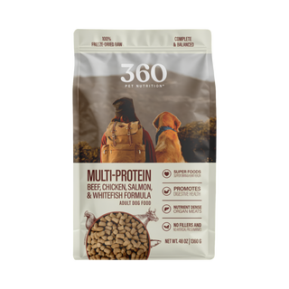 360 Pet Nutrition Multi Protein Freeze Dried Dog Food