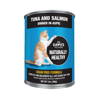 Dave's Tuna & Salmon Dinner in Aspic Wet Cat Food