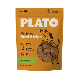 Plato Duck Strips Dog Treats