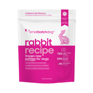 Smallbatch Rabbit Patties Frozen Dog Food