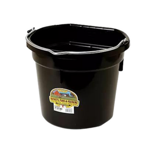 20 Quart Flat Back Plastic Bucket - Pittsboro Feed