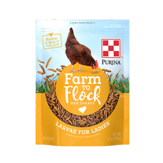 Purina Farm to Flock Larvae for Ladies Chicken Treats