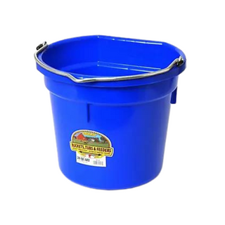 20 Quart Flat Back Plastic Bucket - Pittsboro Feed