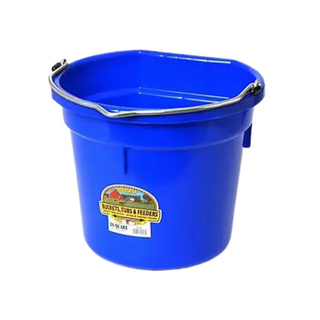 20 Quart Flat Back Plastic Bucket