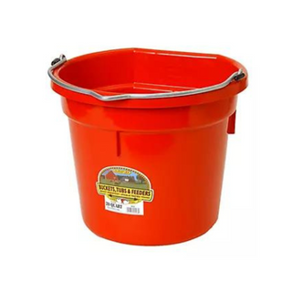 20 Quart Flat Back Plastic Bucket - Pittsboro Feed