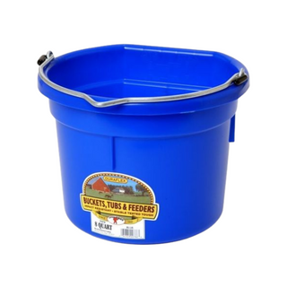 8 Quart Flat Back Plastic Bucket - Pittsboro Feed
