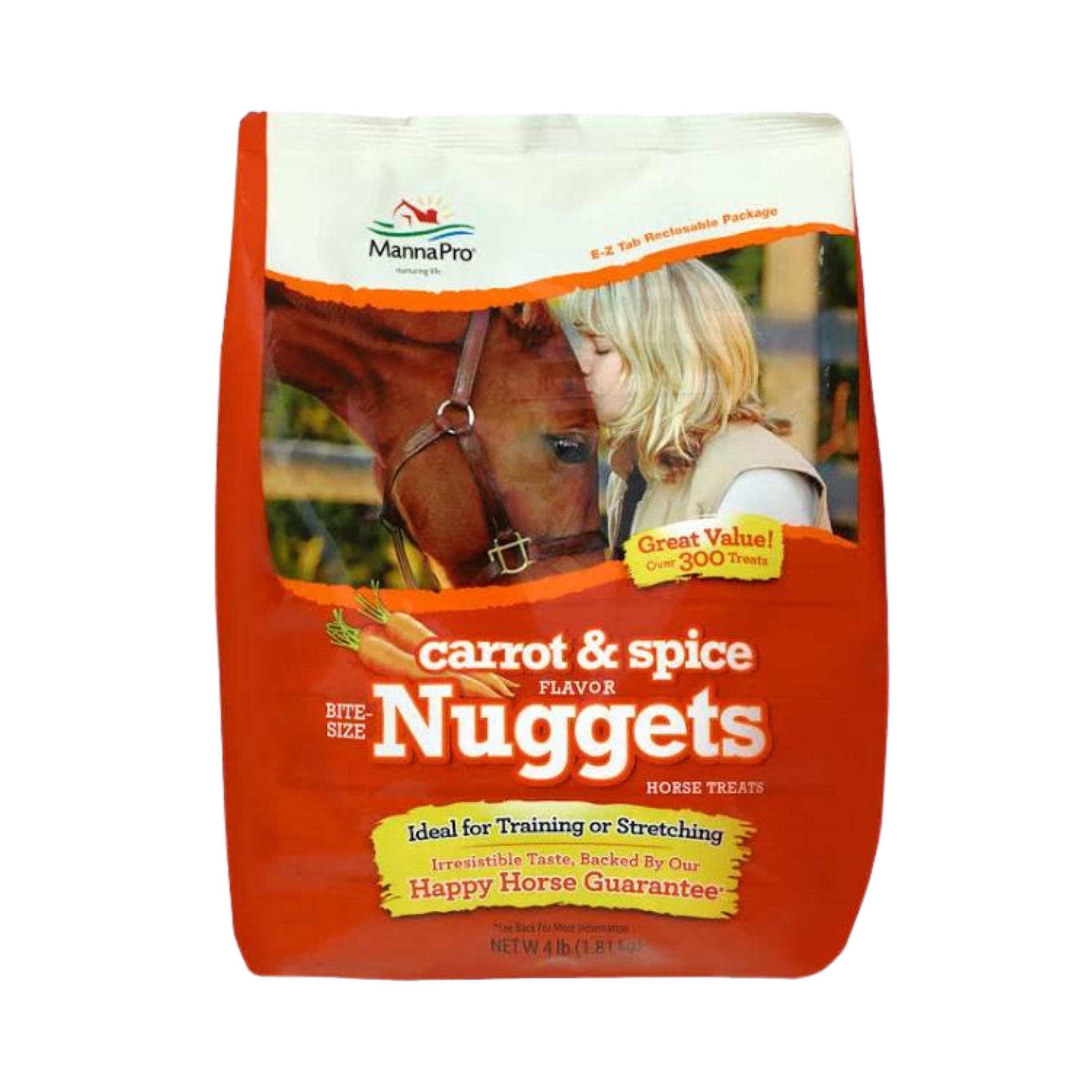 Manna Pro Carrot Bite-Size Nuggets Horse Treats