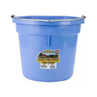 20 Quart Flat Back Plastic Bucket - Pittsboro Feed
