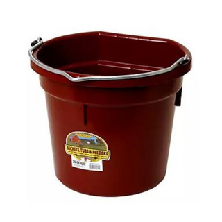 20 Quart Flat Back Plastic Bucket - Pittsboro Feed