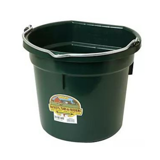 20 Quart Flat Back Plastic Bucket - Pittsboro Feed