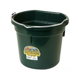 20 Quart Flat Back Plastic Bucket