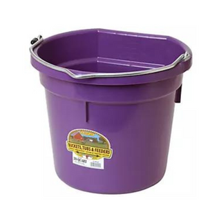20 Quart Flat Back Plastic Bucket - Pittsboro Feed