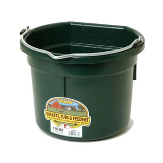 8 Quart Flat Back Plastic Bucket - Pittsboro Feed