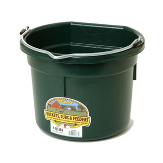 8 Quart Flat Back Plastic Bucket