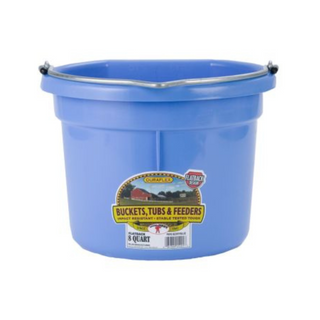 8 Quart Flat Back Plastic Bucket