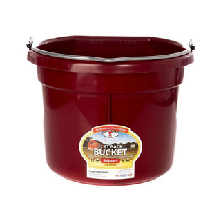8 Quart Flat Back Plastic Bucket - Pittsboro Feed