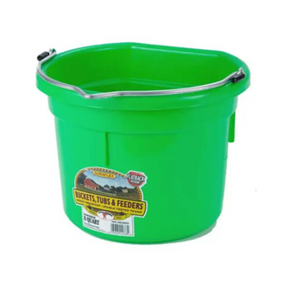 8 Quart Flat Back Plastic Bucket