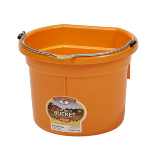 8 Quart Flat Back Plastic Bucket