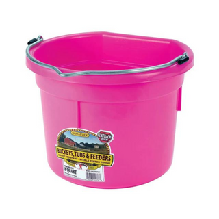 8 Quart Flat Back Plastic Bucket