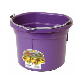 8 Quart Flat Back Plastic Bucket - Pittsboro Feed